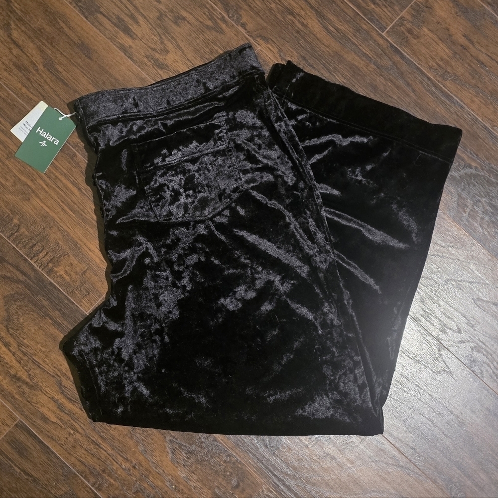 Halara | Black Velvet Pants 3XL